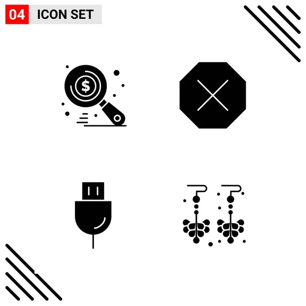 Conjunto Iconos Creativos Universales Simplemente Vector Ilustraciones Para Aplicaciones Web — Vector de stock