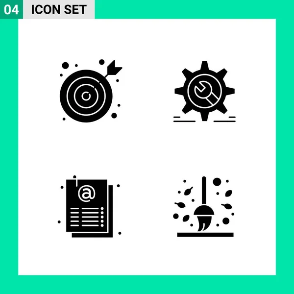 Conjunto Iconos Creativos Universales Simplemente Vector Ilustraciones Para Aplicaciones Web — Vector de stock