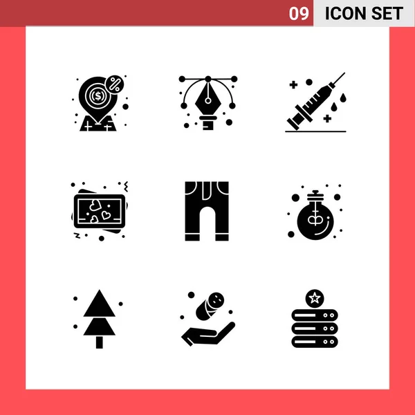 Conjunto Iconos Creativos Universales Simplemente Vector Ilustraciones Para Aplicaciones Web — Archivo Imágenes Vectoriales