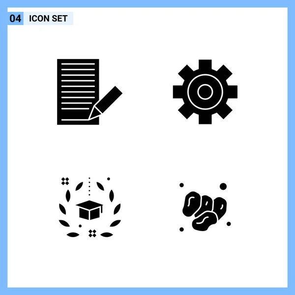 Conjunto Iconos Creativos Universales Simplemente Vector Ilustraciones Para Aplicaciones Web — Vector de stock