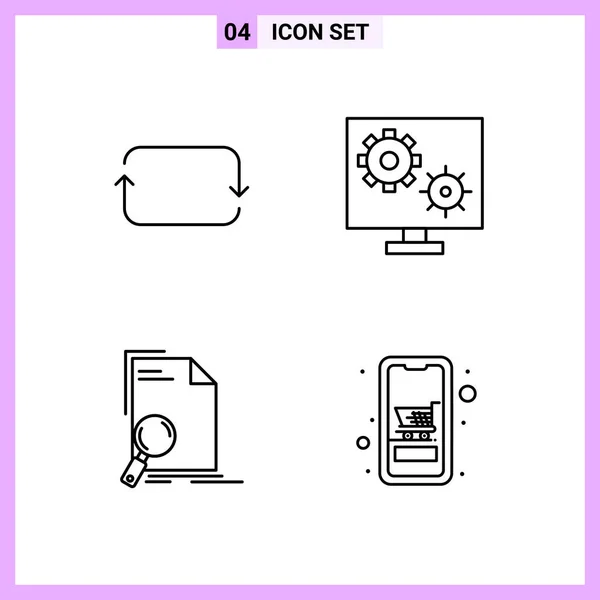 Set de 25 iconos de negocio universales Vector — Vector de stock