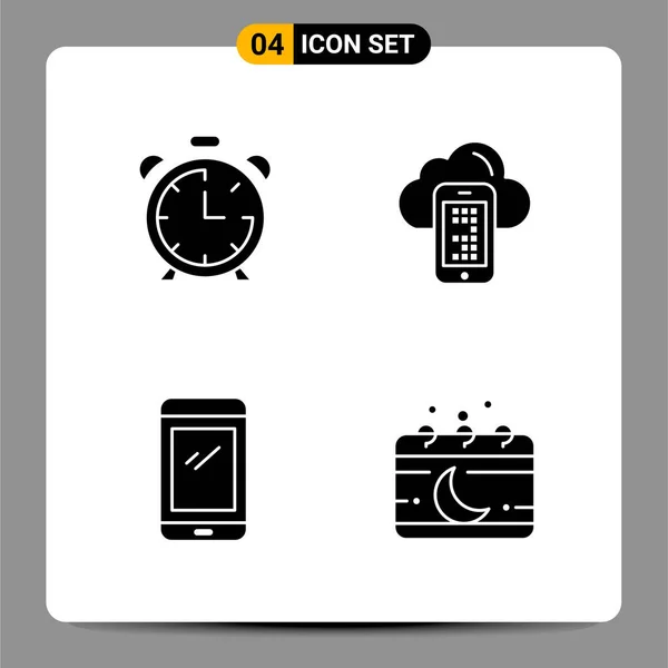 Conjunto Iconos Creativos Universales Simplemente Vector Ilustraciones Para Aplicaciones Web — Archivo Imágenes Vectoriales