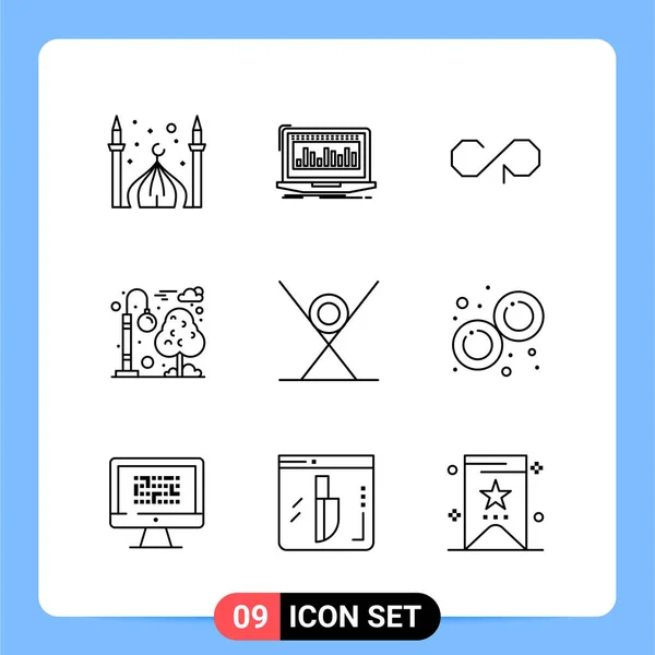 Set Universal Creative Icons Simply Vector Illustrations Web Mobile Apps — Stock Vector