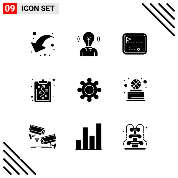 Conjunto Iconos Creativos Universales Simplemente Vector Ilustraciones Para Aplicaciones Web — Vector de stock