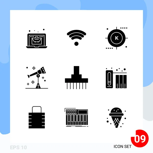 Conjunto Iconos Creativos Universales Simplemente Vector Ilustraciones Para Aplicaciones Web — Archivo Imágenes Vectoriales