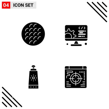 Evrensel yaratıcı simgeler kümesi, vektör illüstrasyonu