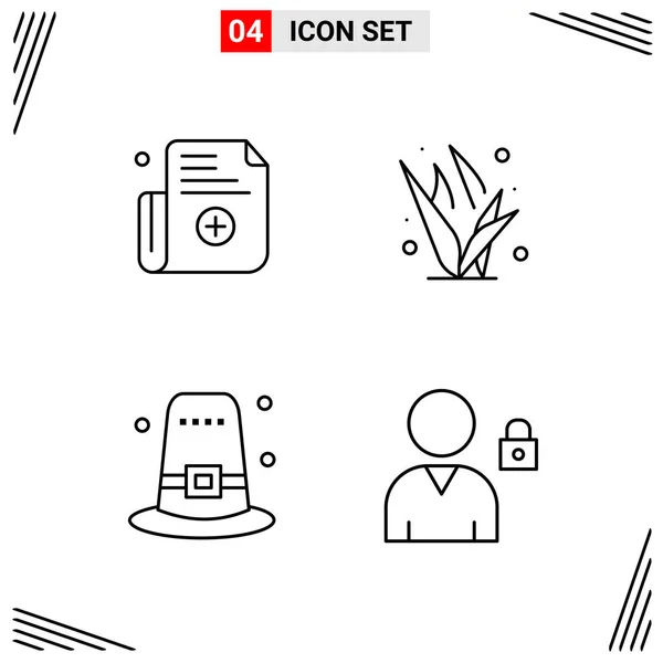 Set Universal Creative Icons Simply Vector Illustrations Web Mobile Apps — Stock Vector