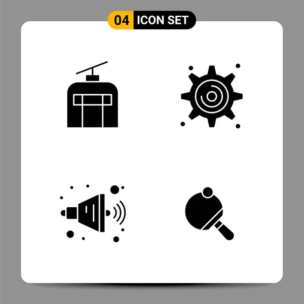 Conjunto Iconos Creativos Universales Ilustración Vectorial — Vector de stock