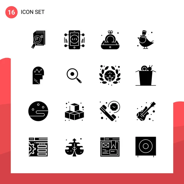 Conjunto Iconos Creativos Universales Simplemente Vector Ilustraciones Para Aplicaciones Web — Vector de stock