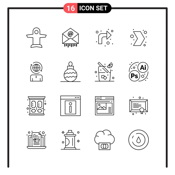 Simple Collection Icônes Affaires Sur Les Panneaux Infographiques Les Logos — Image vectorielle