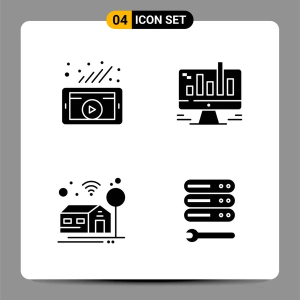 Conjunto Iconos Creativos Universales Simplemente Vector Ilustraciones Para Aplicaciones Web — Vector de stock