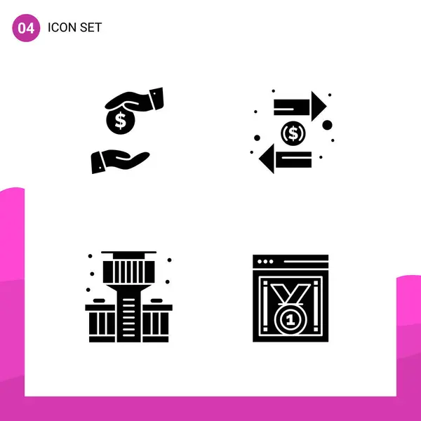 Conjunto Iconos Creativos Universales Simplemente Vector Ilustraciones Para Aplicaciones Web — Vector de stock