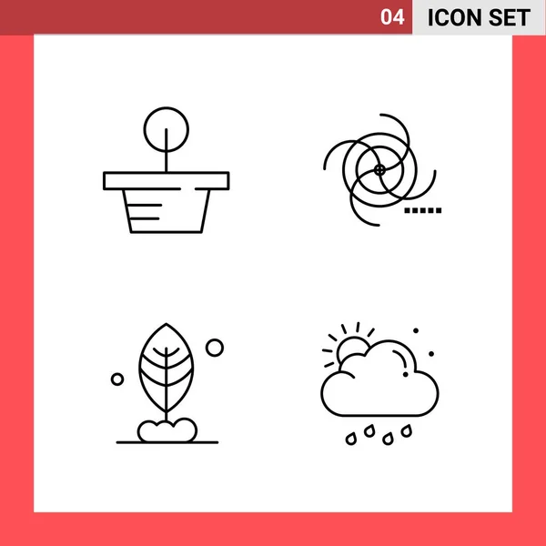 Conjunto Iconos Creativos Universales Simplemente Vector Ilustraciones Para Aplicaciones Web — Vector de stock