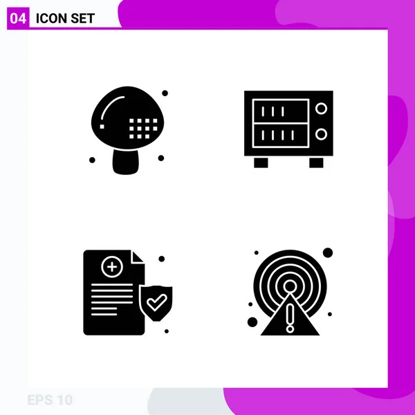 Conjunto Iconos Creativos Universales Simplemente Vector Ilustraciones Para Aplicaciones Web — Vector de stock