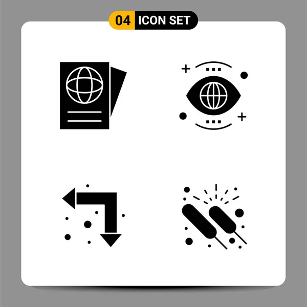 Conjunto Iconos Creativos Universales Simplemente Vector Ilustraciones Para Aplicaciones Web — Vector de stock