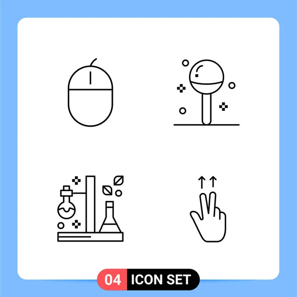 Conjunto Iconos Creativos Universales Simplemente Vector Ilustraciones Para Aplicaciones Web — Archivo Imágenes Vectoriales