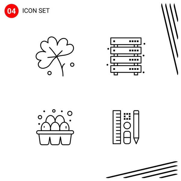 Set Universal Creative Icons Simply Vector Illustrations Web Mobile Apps — Stock Vector