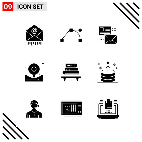 Conjunto Iconos Creativos Universales Simplemente Vector Ilustraciones Para Aplicaciones Web — Archivo Imágenes Vectoriales