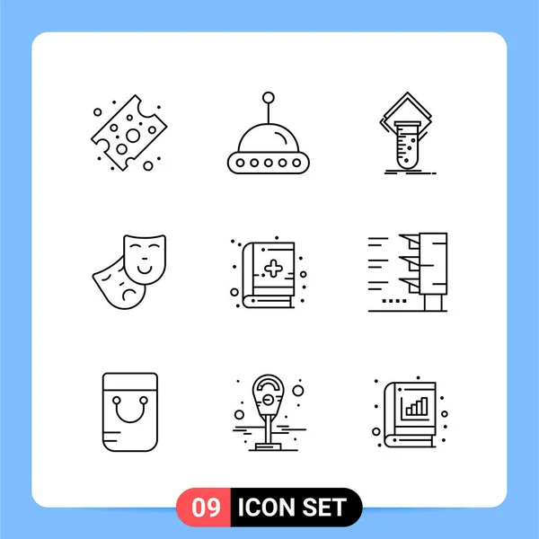 Conjunto Iconos Creativos Universales Simplemente Vector Ilustraciones Para Aplicaciones Web — Archivo Imágenes Vectoriales