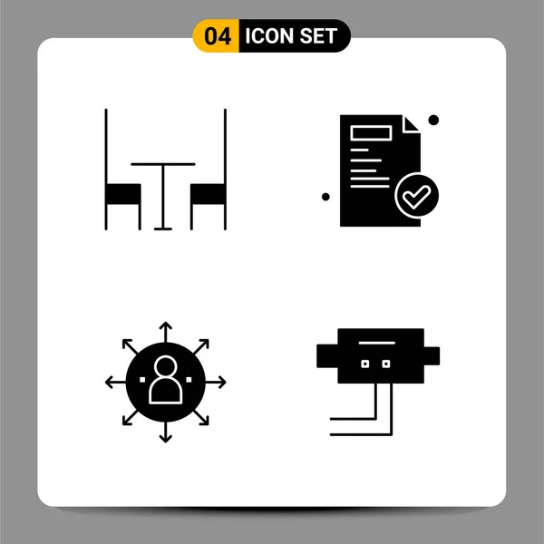 Conjunto Iconos Creativos Universales Simplemente Vector Ilustraciones Para Aplicaciones Web — Vector de stock