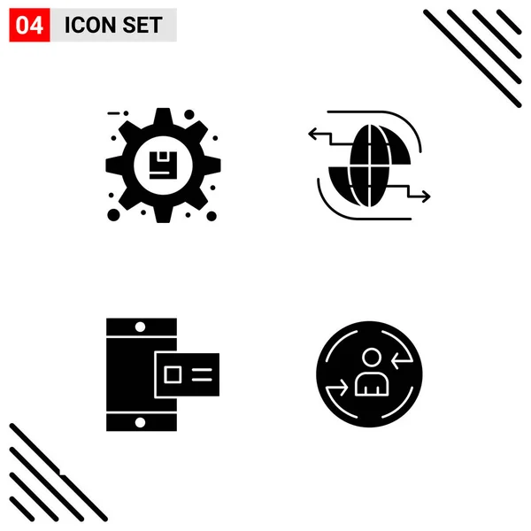 Conjunto Iconos Creativos Universales Simplemente Vector Ilustraciones Para Aplicaciones Web — Vector de stock