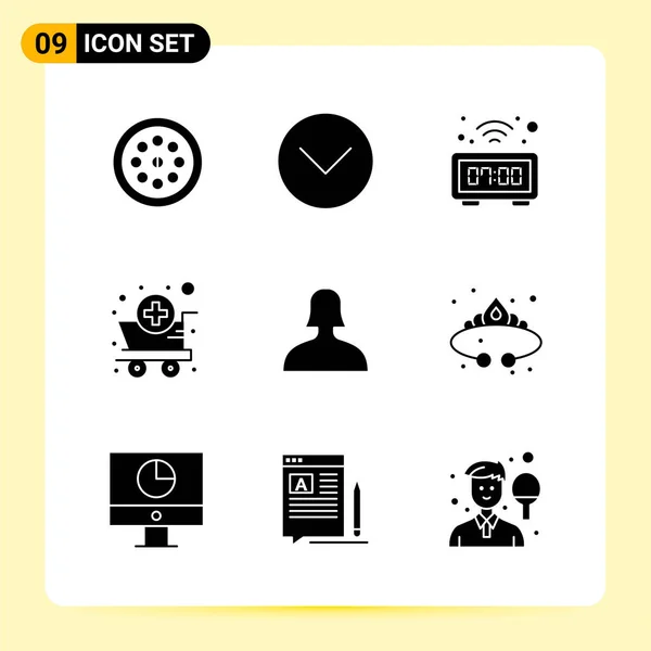 Conjunto Iconos Creativos Universales Simplemente Vector Ilustraciones Para Aplicaciones Web — Vector de stock