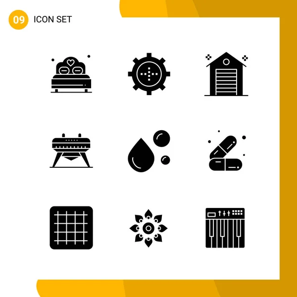 Conjunto Iconos Creativos Universales Simplemente Vector Ilustraciones Para Aplicaciones Web — Vector de stock