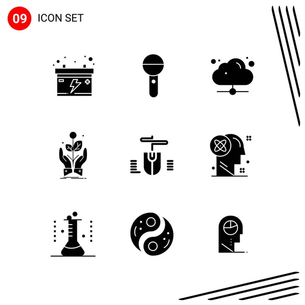 Conjunto Iconos Creativos Universales Simplemente Vector Ilustraciones Para Aplicaciones Web — Vector de stock