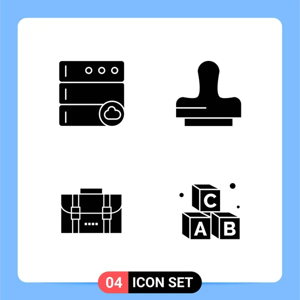 Conjunto Iconos Creativos Universales Simplemente Vector Ilustraciones Para Aplicaciones Web — Archivo Imágenes Vectoriales