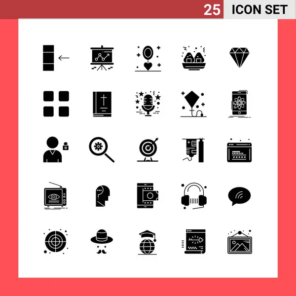 Conjunto Iconos Creativos Universales Simplemente Vector Ilustraciones Para Aplicaciones Web — Vector de stock