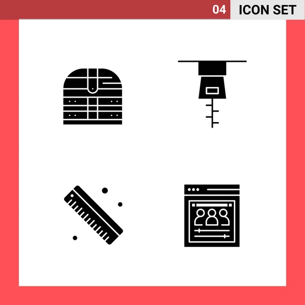 Set Dari Ikon Kreatif Universal Cukup Ilustrasi Vektor Untuk Aplikasi - Stok Vektor