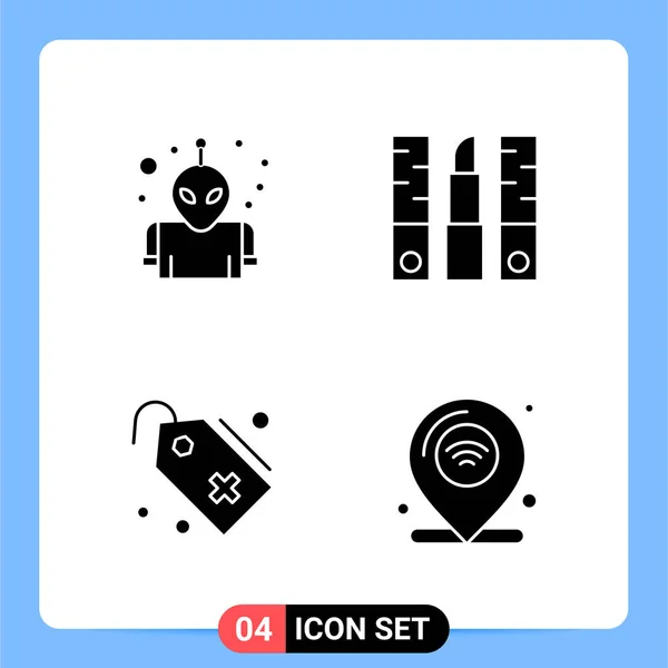 Set Universal Creative Icons Simply Vector Illustrations Web Mobile Apps — Stock Vector