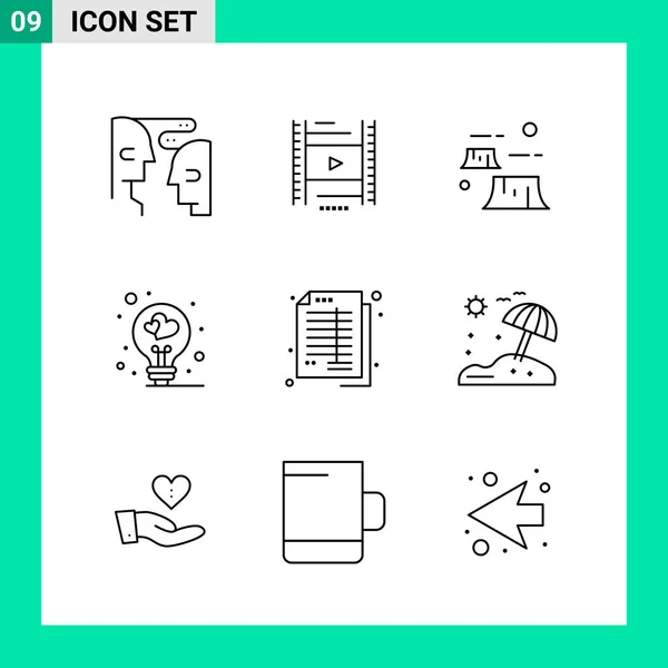 Set Universal Creative Icons Simply Vector Illustrations Web Mobile Apps — Stock Vector