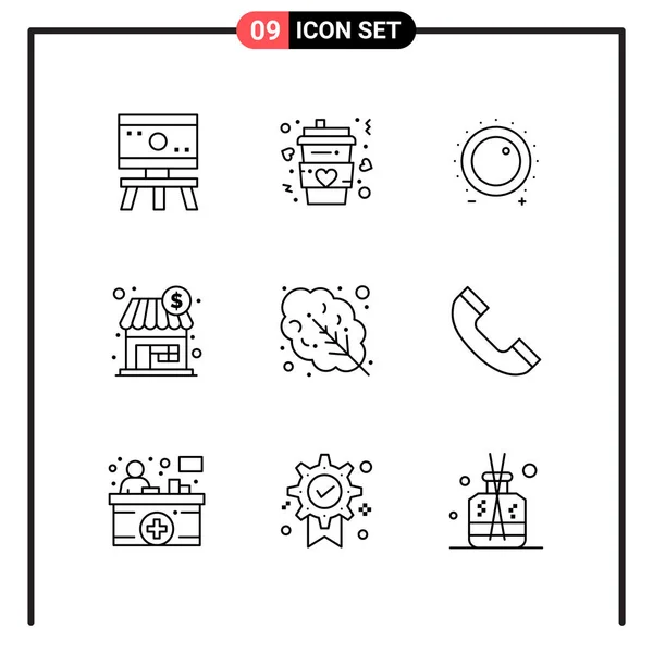 Set Universal Creative Icons Simply Vector Illustrations Web Mobile Apps — Stock Vector