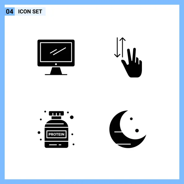 Set Universal Creative Icons Simply Vector Illustrations Web Mobile Apps — Stock Vector