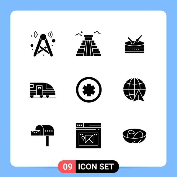 Conjunto Iconos Creativos Universales Simplemente Vector Ilustraciones Para Aplicaciones Web — Archivo Imágenes Vectoriales