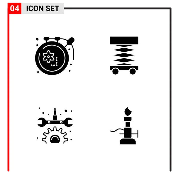 Cosmetic Elements Thin Line Pixel Perfect Icons — Stock Vector