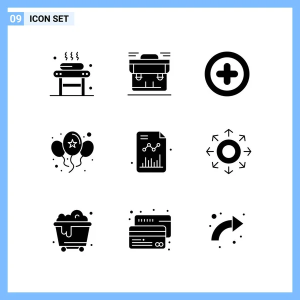 Conjunto Iconos Creativos Universales Simplemente Vector Ilustraciones Para Aplicaciones Web — Vector de stock