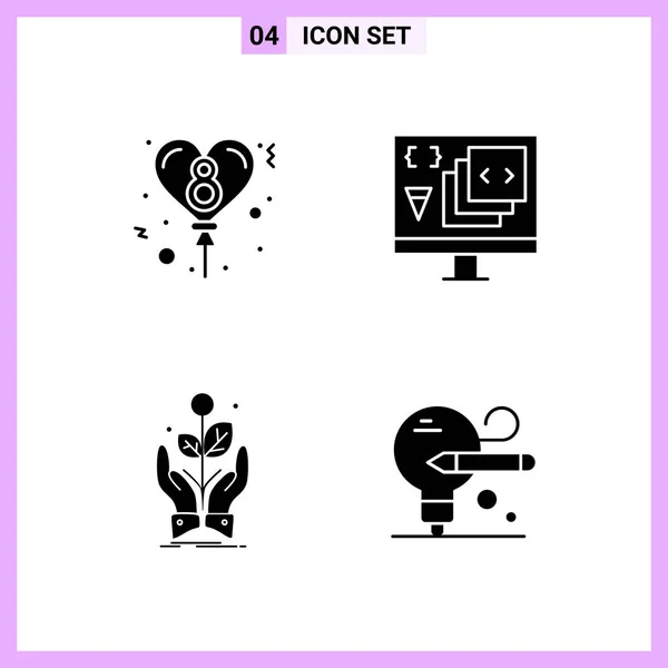 Set Universal Creative Icons Simply Vector Illustrations Web Mobile Apps — Stock Vector