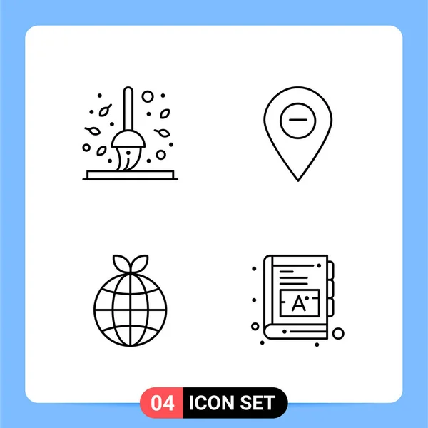 Conjunto Iconos Creativos Universales Simplemente Vector Ilustraciones Para Aplicaciones Web — Vector de stock