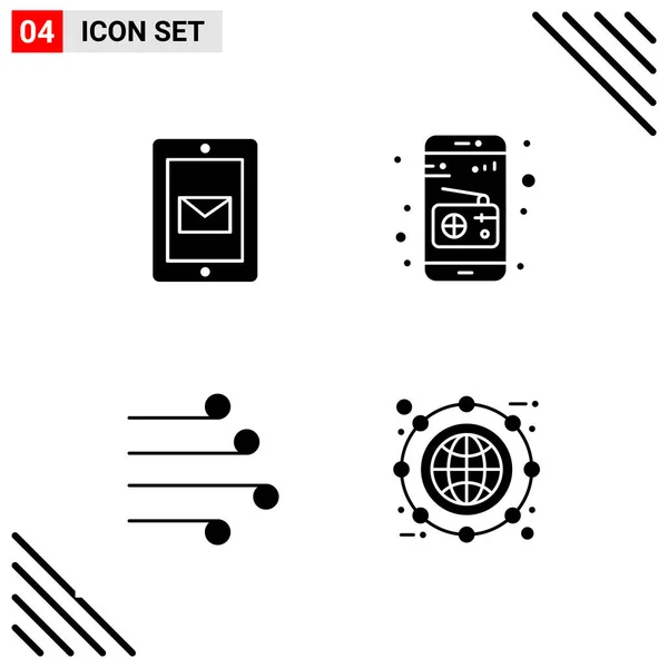 Set Universal Creative Icons Simply Vector Illustrations Web Mobile Apps — Stock Vector