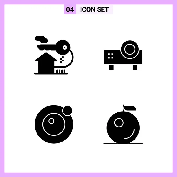 Set Universal Creative Icons Simply Vector Illustrations Web Mobile Apps — Stock Vector