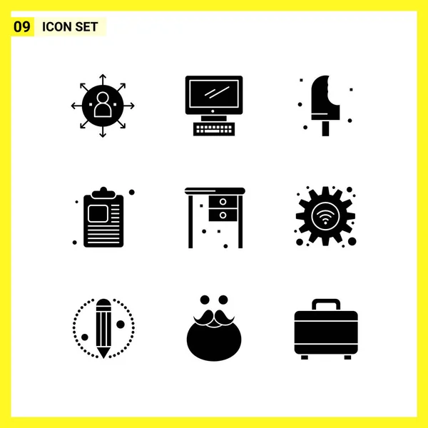 Set Universal Creative Icons Simply Vector Illustrations Web Mobile Apps — Stock Vector