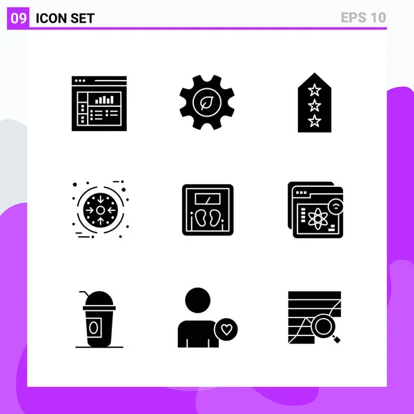 Conjunto Iconos Creativos Universales Simplemente Vector Ilustraciones Para Aplicaciones Web — Vector de stock