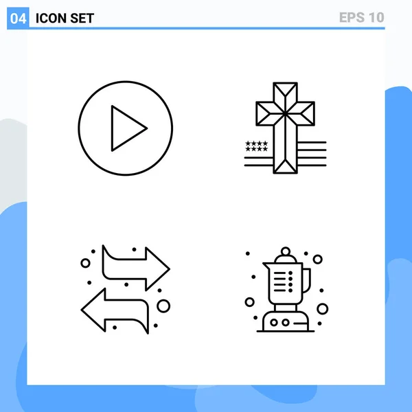 Set of 25 Universal Business Icons Vector — Stockový vektor