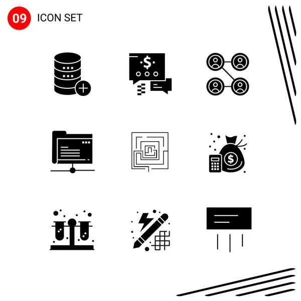 Set de 25 iconos de negocio universales Vector — Vector de stock