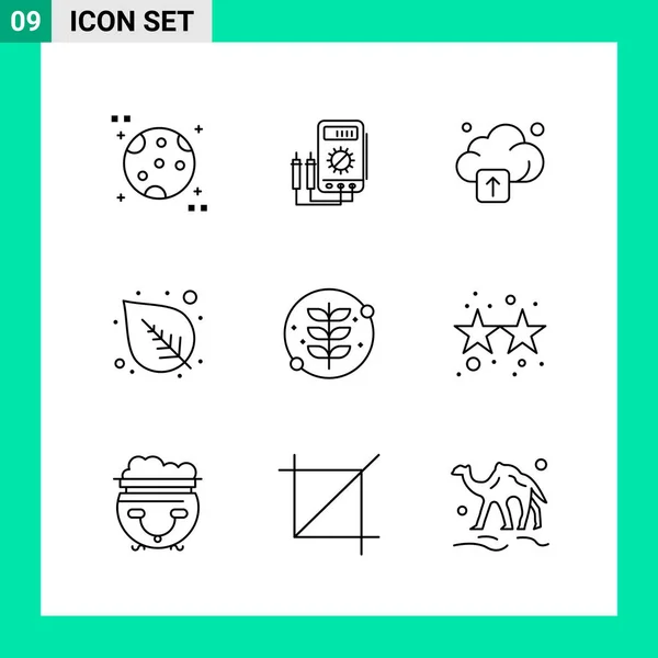 Conjunto Iconos Creativos Universales Simplemente Vector Ilustraciones Para Aplicaciones Web — Vector de stock