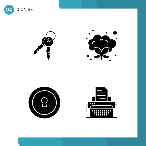 Conjunto Iconos Creativos Universales Simplemente Vector Ilustraciones Para Aplicaciones Web — Vector de stock