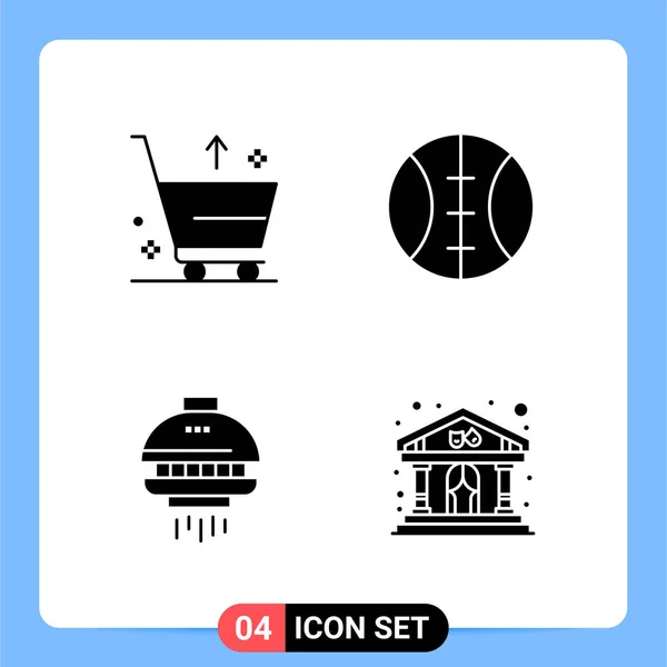 Conjunto Iconos Creativos Universales Simplemente Vector Ilustraciones Para Aplicaciones Web — Vector de stock