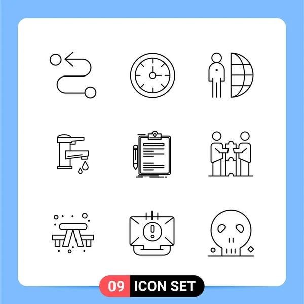 Set Universal Creative Icons Simply Vector Illustrations Web Mobile Apps — Stock Vector